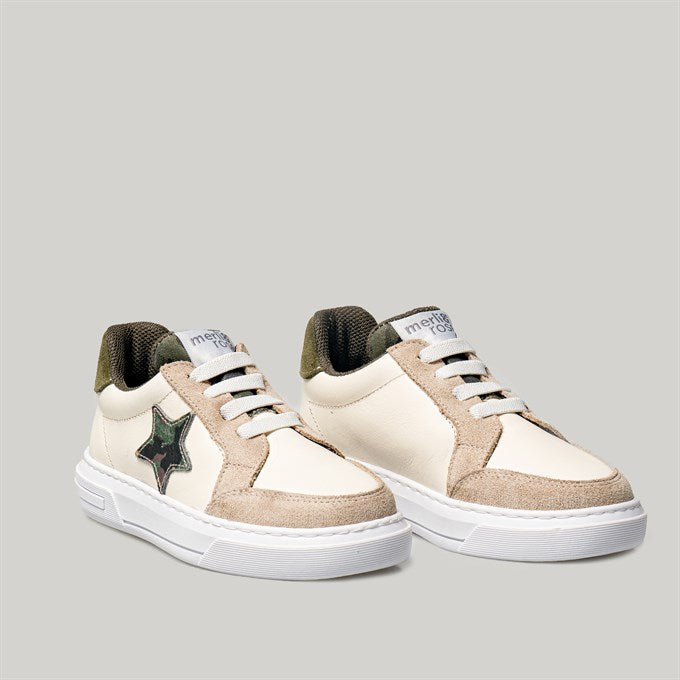Merli&Rose Leather Star Sneakers | Camouflage - Merli&Rose Leather Star Sneakers | Camouflage - 26 EU - Merli & Rose - Melymod