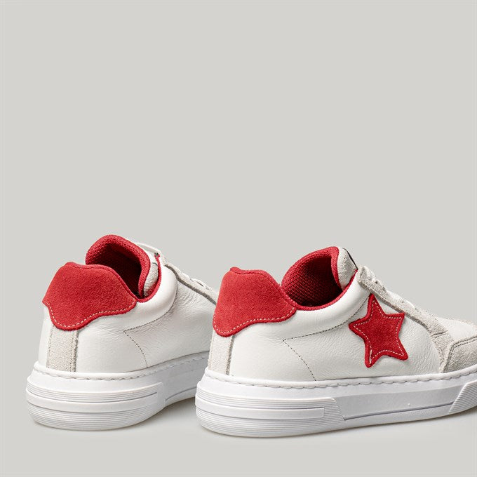 Merli&Rose Leather Star Sneakers | Red - Merli&Rose Leather Star Sneakers | Red - 26 EU - Merli & Rose - Melymod