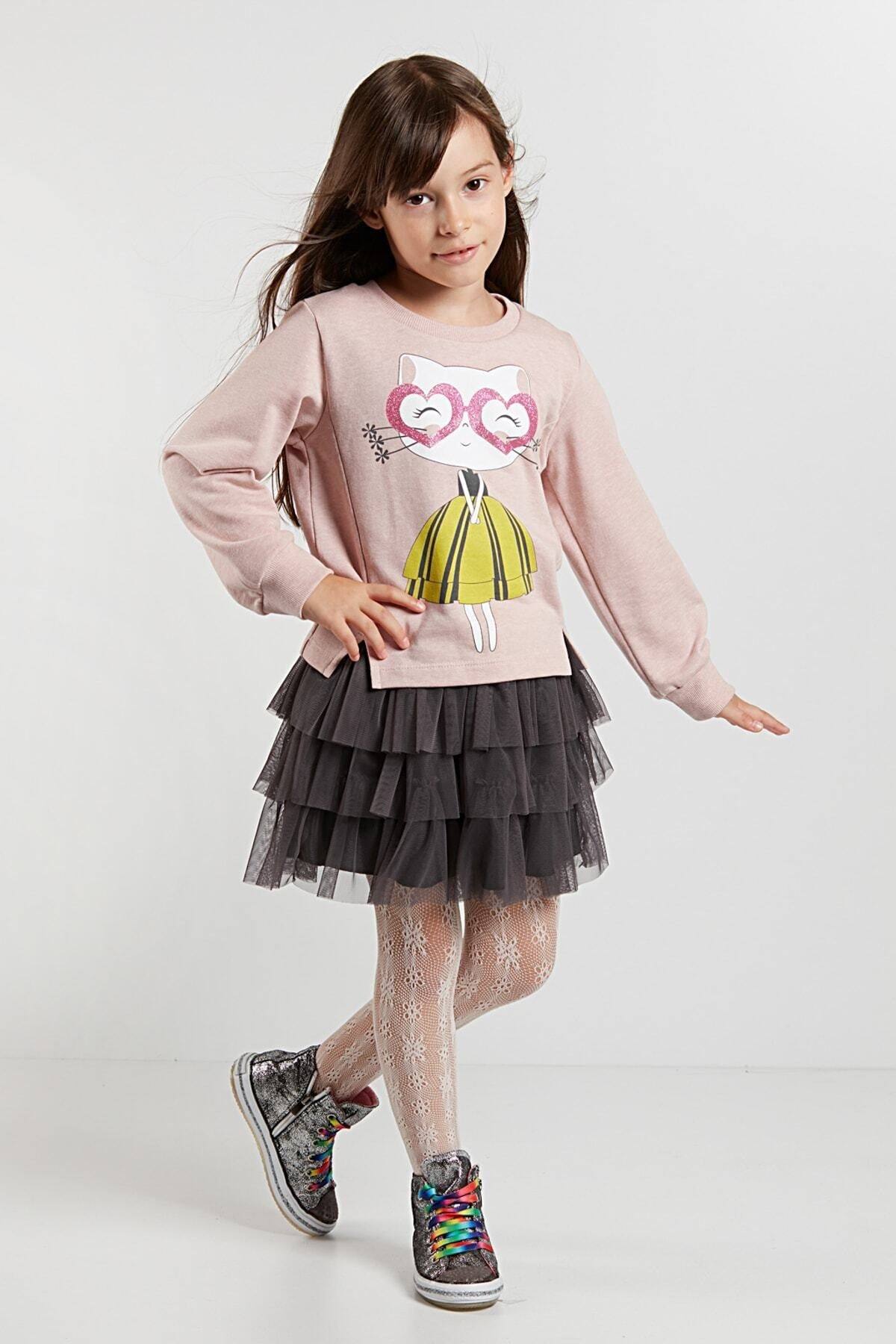 Kitty Skirt & Sweater Set - Kitty Skirt & Sweater Set - 3 Years - Mushi - Melymod